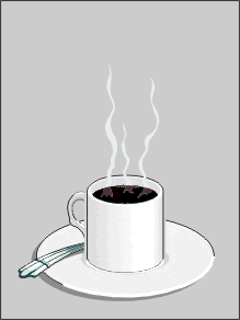 [Coffee animation]