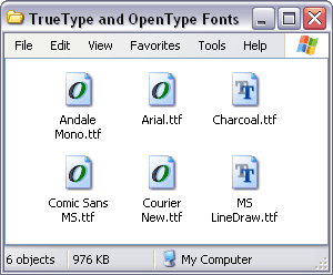 open type